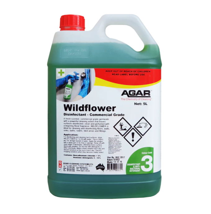 Agar Wildflower - Commercial Grade Disinfectant 5L