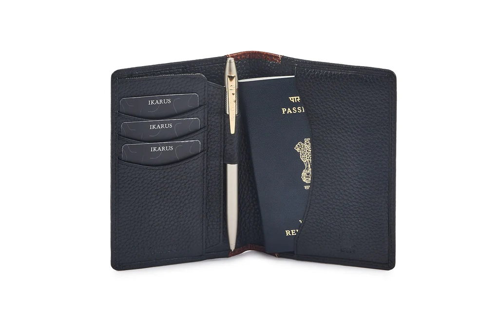 RFID Security Lined Leather Passport Holder Full Grain Cow Hide Leather. Style number: 11017 Hide & Chic - Image 6