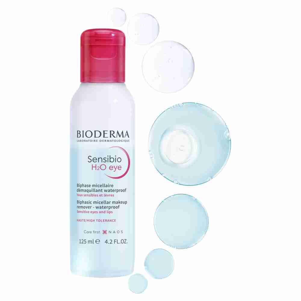 Bioderma Sensibio H2O Eye Biphasic Micellar Waterproof Makeup Remover - 125ml - Image 3