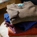 Shetland Wool Jumpers folded to be stored safely