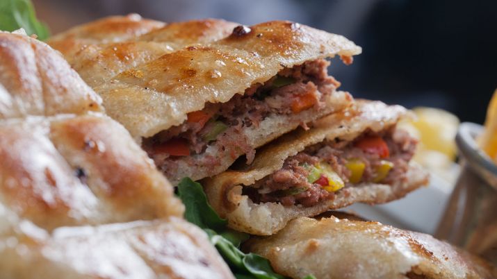 Hawawshi, a savory Egyptian sandwich filled with minced meat