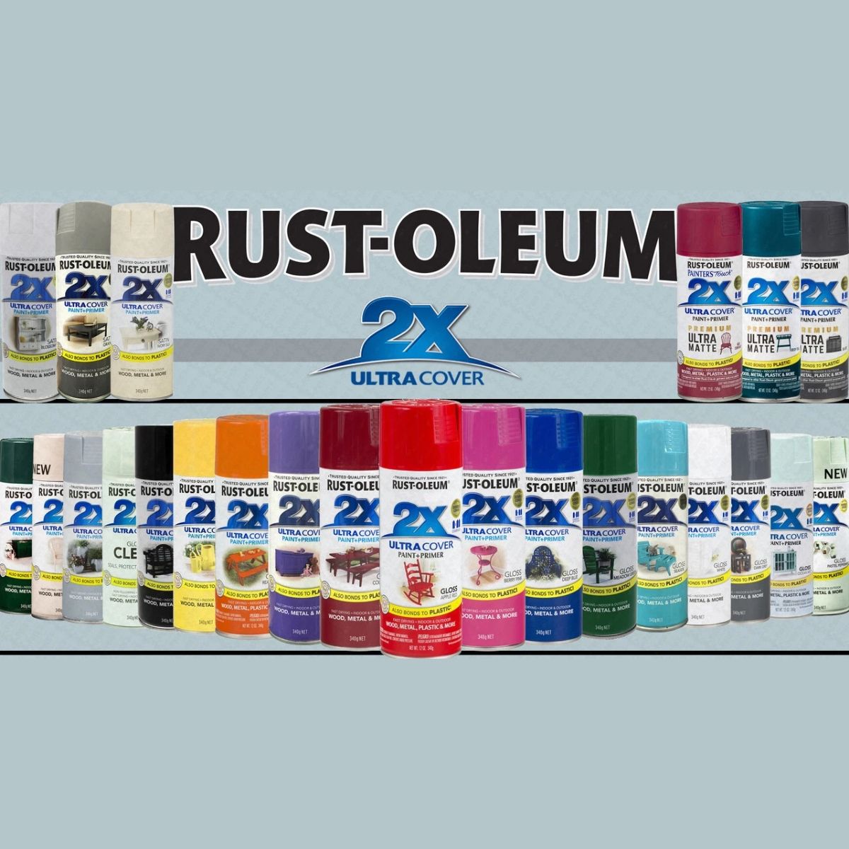 Rust-oleum 2X Ultra Cover - Aerosol Spray paint – Choose your colour