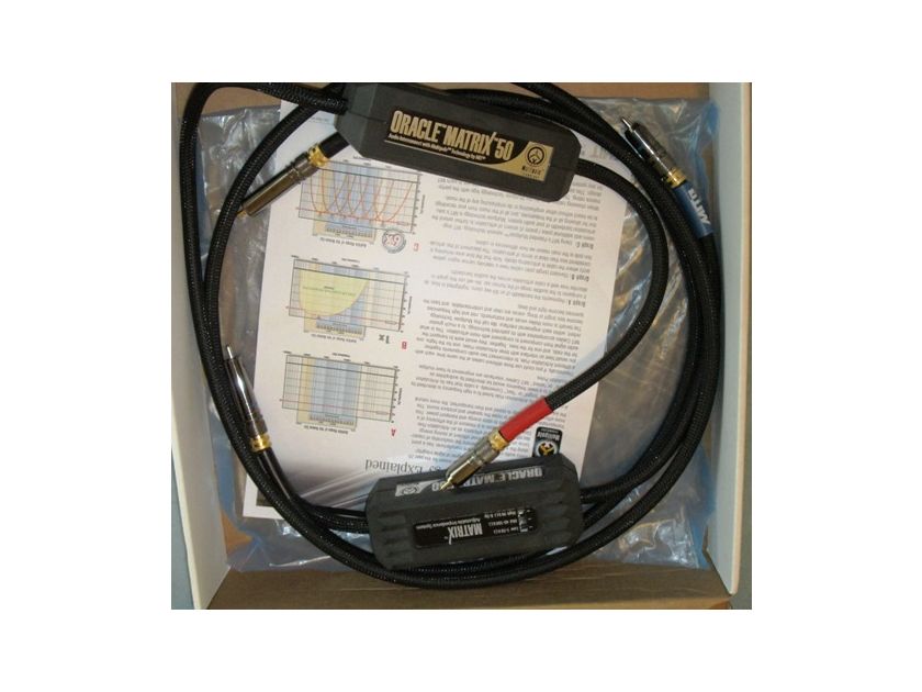 MIT ORACLE MATRIX 50 1M RCA PAIR. Used.  A True Reference-Level Interconnect, Warranty.