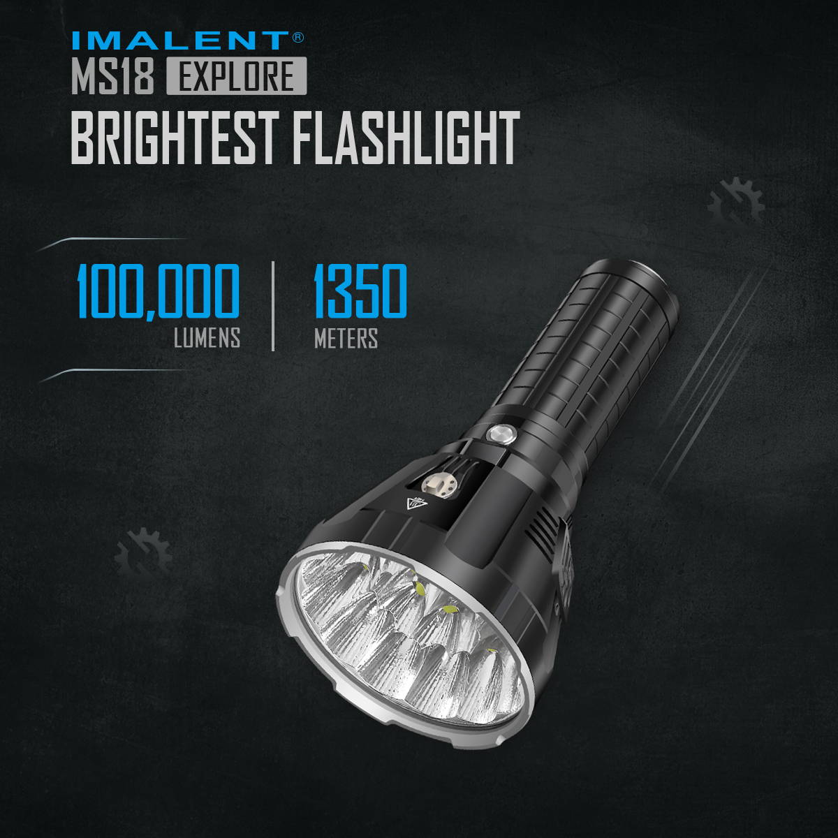 IMALENT MS18 high lumen flashlight