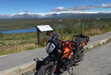 2023 KTM 390 ADVENTURE motorcycle for rent near Fairbanks, AK