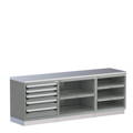 Rousseau Service Counters with stainless top and drawers for parts departments