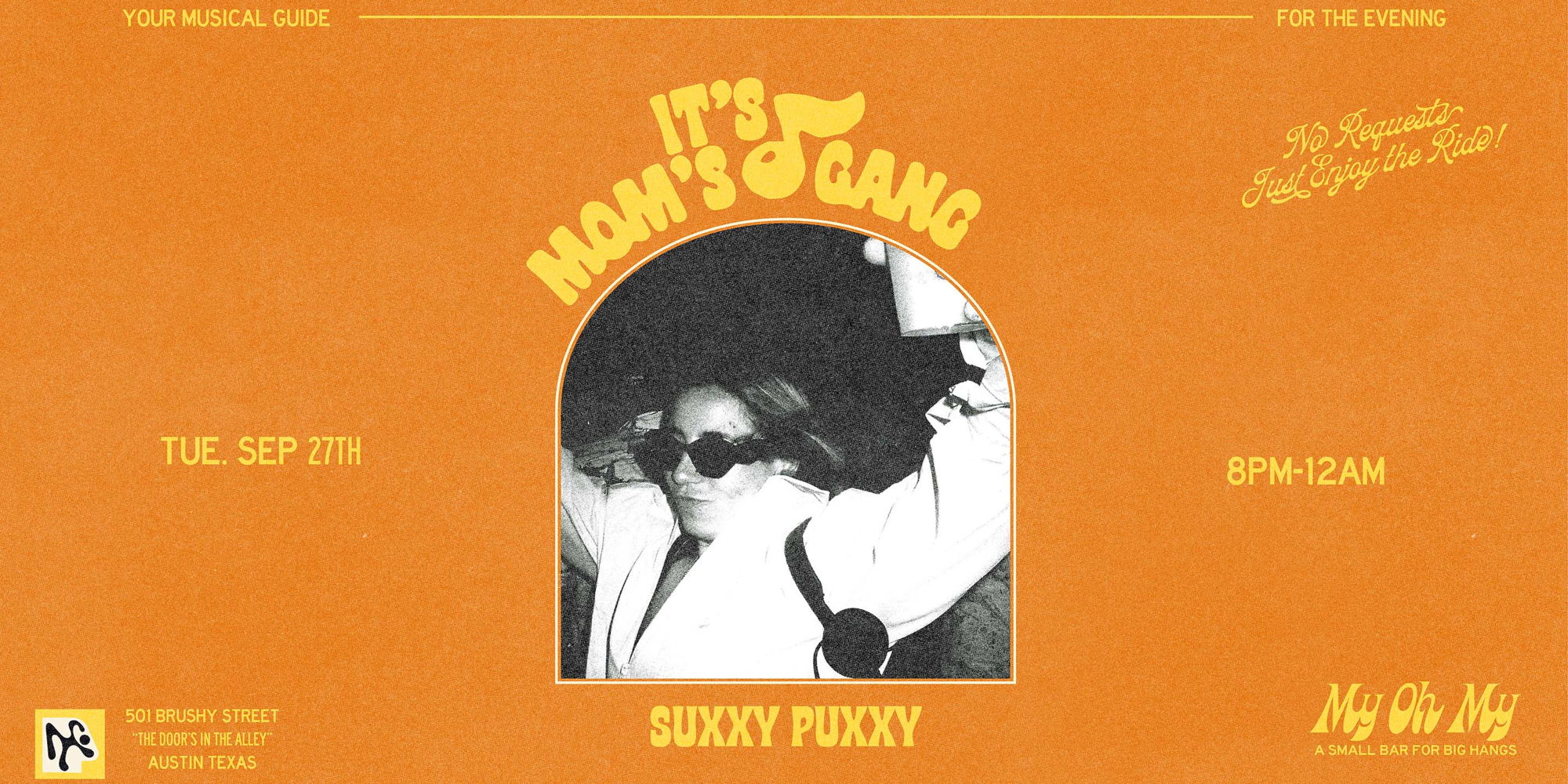 My Oh My Presents: Suxxy Puxxy on 9/27! promotional image