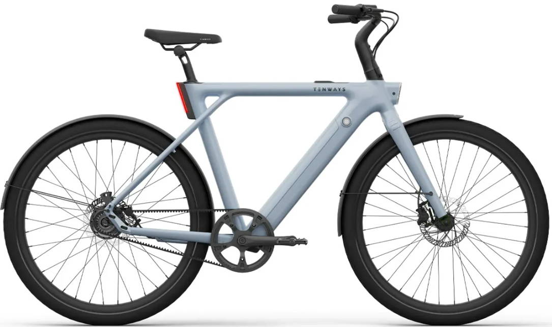 Urban Arrow Family bakfiets in zijaanzicht met grote bak voorop en Bosch-middenmotor, gebouwd voor dagelijks vervoer van kinderen.