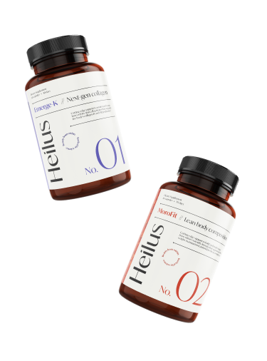 Heilus Beauty System's two supplement bottles