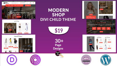 Modern Shop Divi WooCommerce Theme