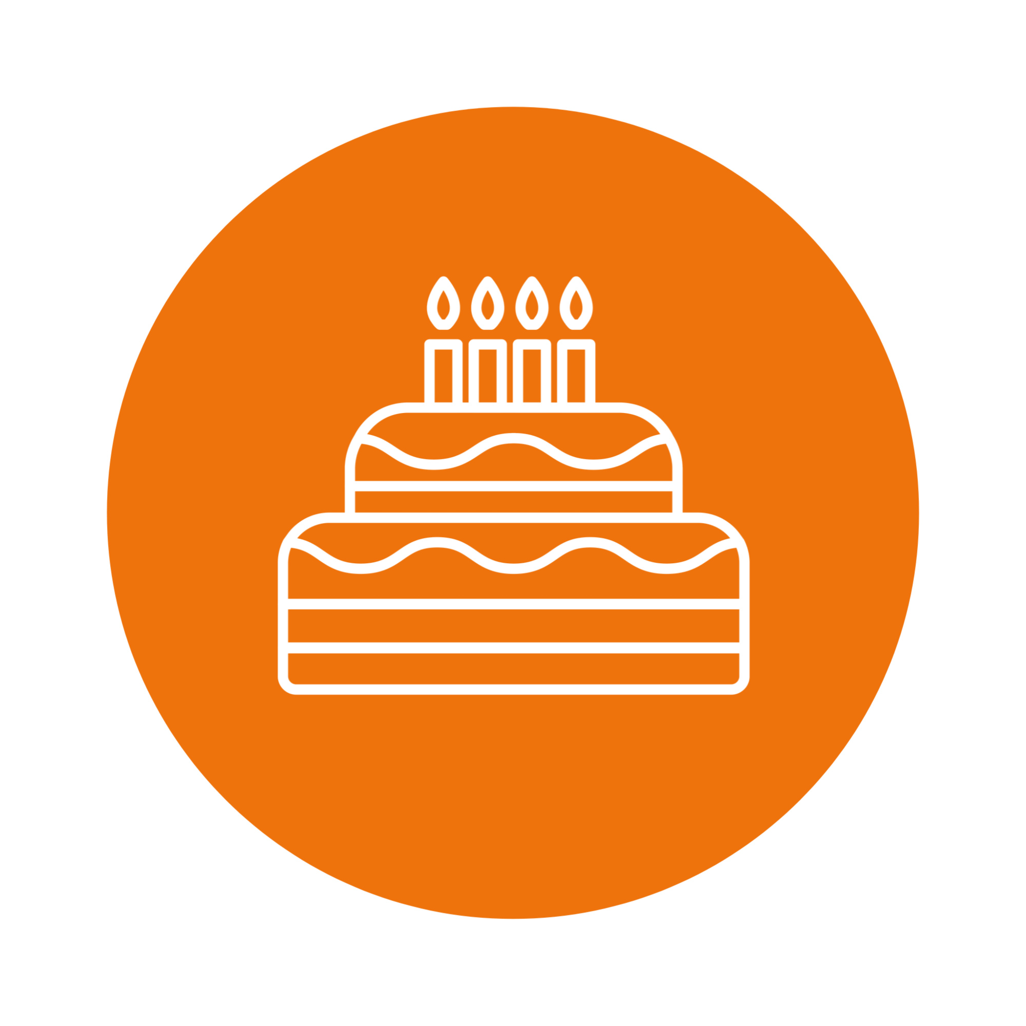 Birthday cake icon