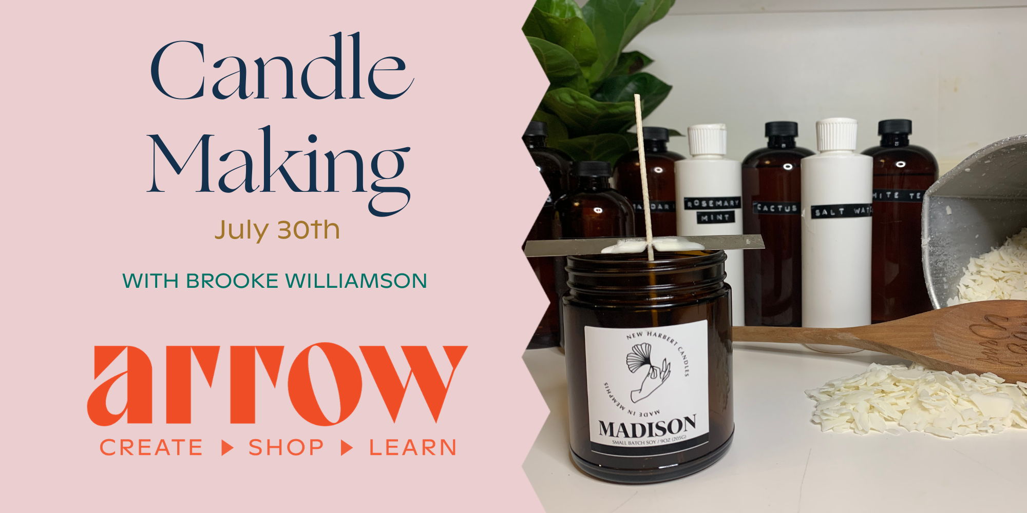 Candle Making Class with Brooke Williamson promotional image