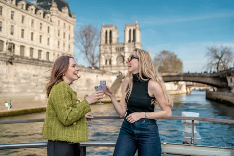 Evening River Cruise with Champagne from Notre Dame
