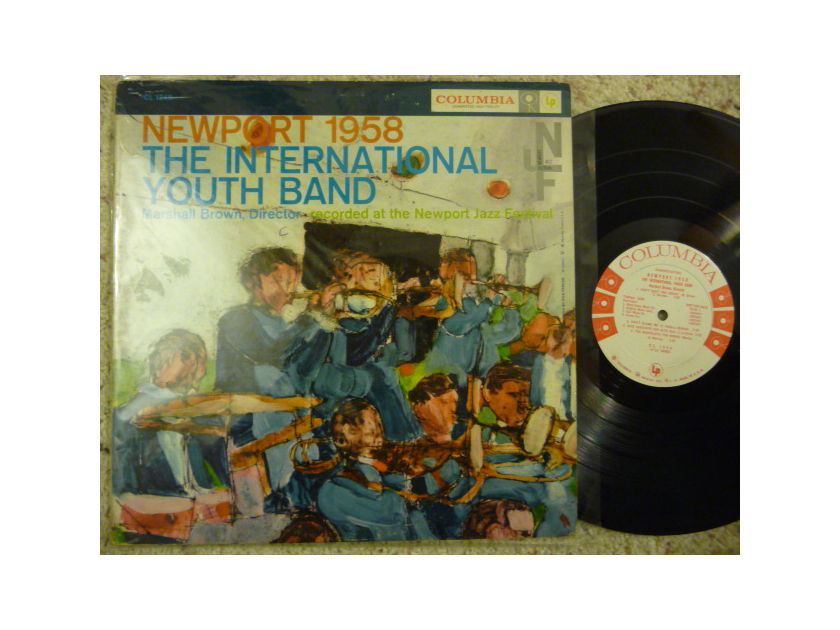 NEWPORT 1958 - THE INTERNATIONAL YOUTH BAND COLUMBIA 6 EYE LP PROMO