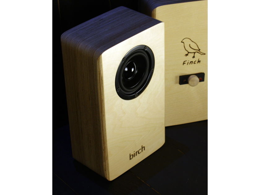 Birch Acoustics Finch Fullrange Bookshelf Single Driver Speakers Made in USA