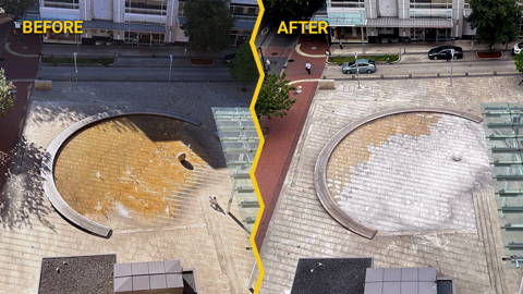 Removing Rust from Concrete