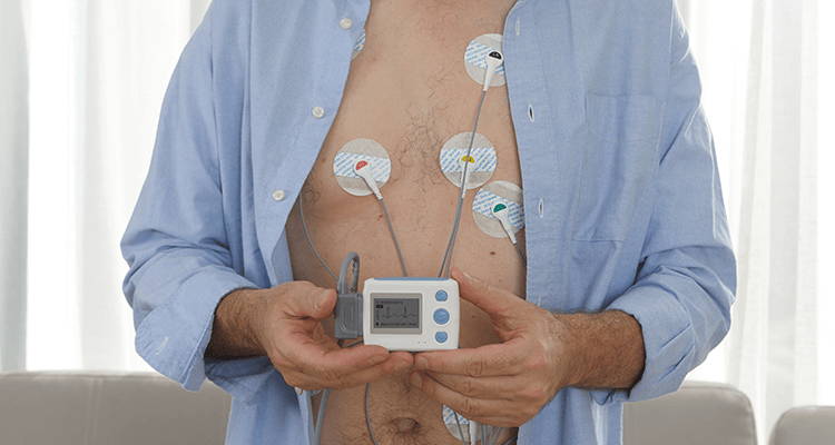 start recording an ecg with wellue 12-lead holter monitor