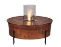 Copper Table with Fire Element