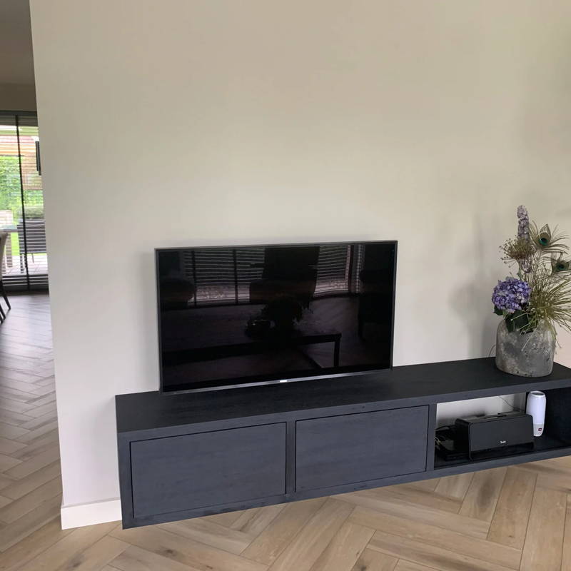 TV-meubels op maat, klantproject Houtenmeubelshop