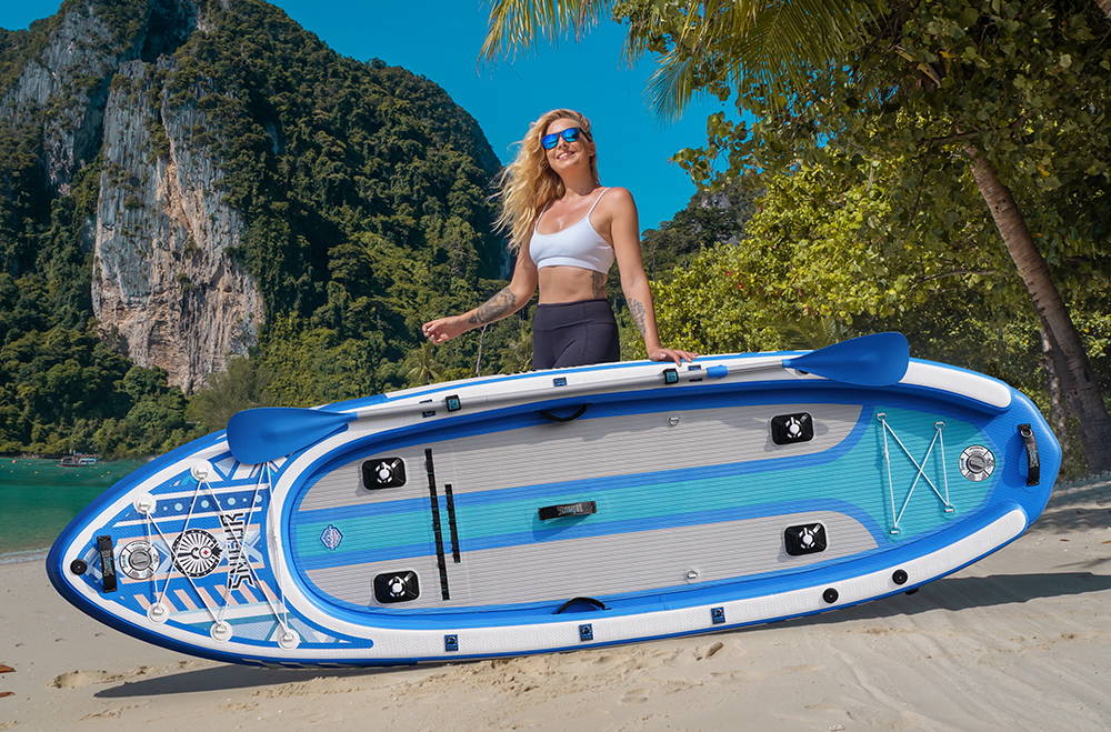 Funwater inflatable kayak is safe and suitable for new beginners