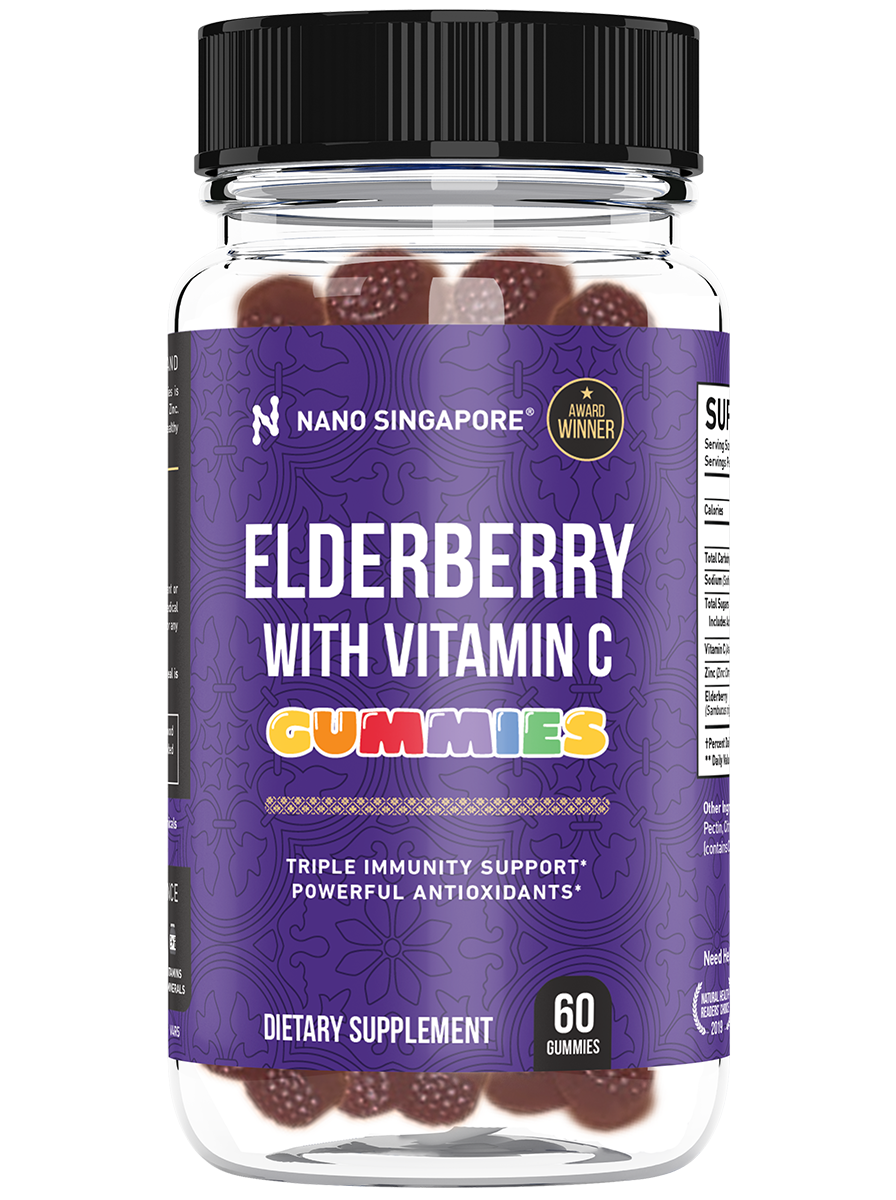 a bottle of the best elderberry gummy supplement compared to liquid formula