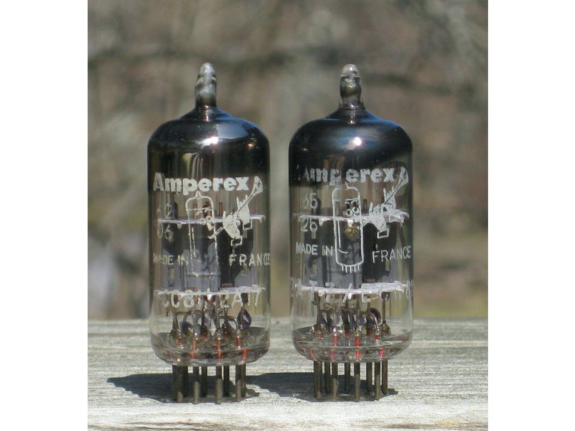 Amperex Bugle-Boy ECC81 / 12AT7 matched pair audio tubes