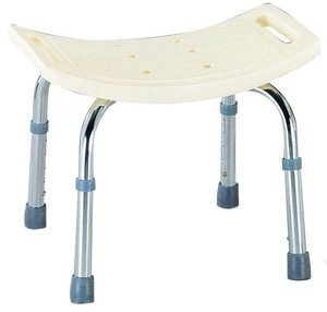 Curved Bath Seat with Back no handles