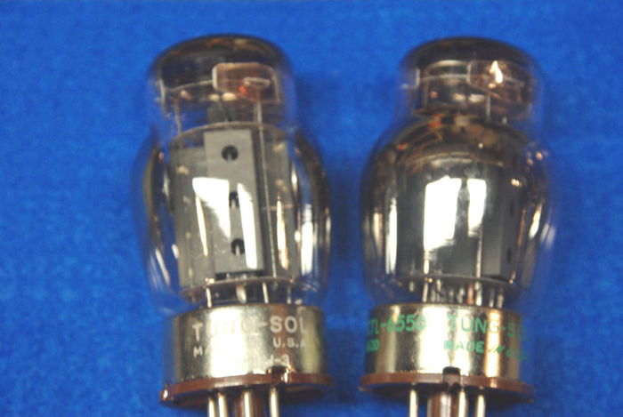 2 matched within 2ma vintage tungsol 6550 tubes one new...
