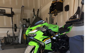 2025 KAWASAKI NINJA ZX-6R ABS KRT EDITION motorcycle for rent near Spring Lake, NC