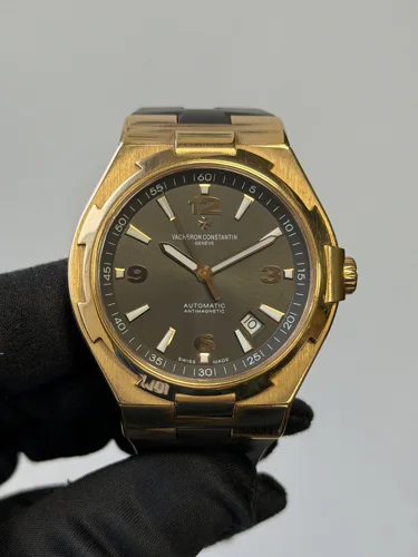 Vacheron Constantin Overseas Date Rose gold on Rubber strap Grey dial Box & papers 2012