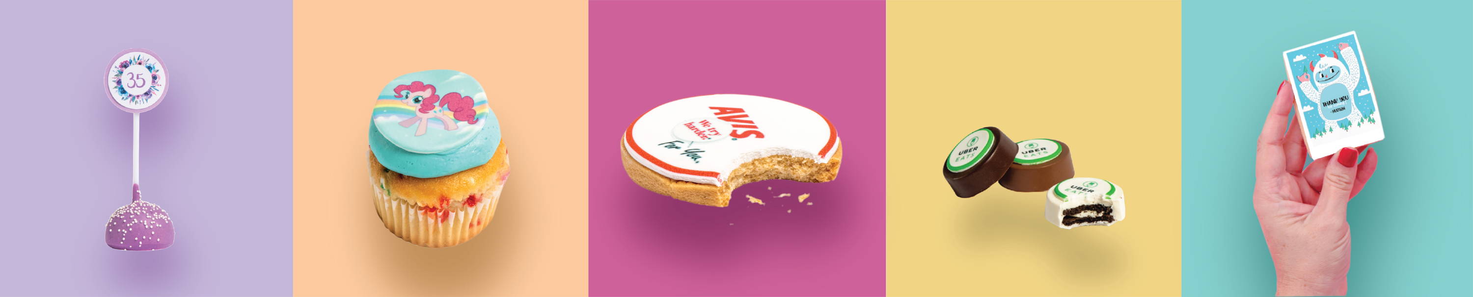 Sweet Shortbread Logo Cake Pops