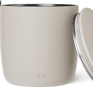 Simple Modern Vacuum Insulated Ice Bucket with Lid and Scoop - Almond Birch