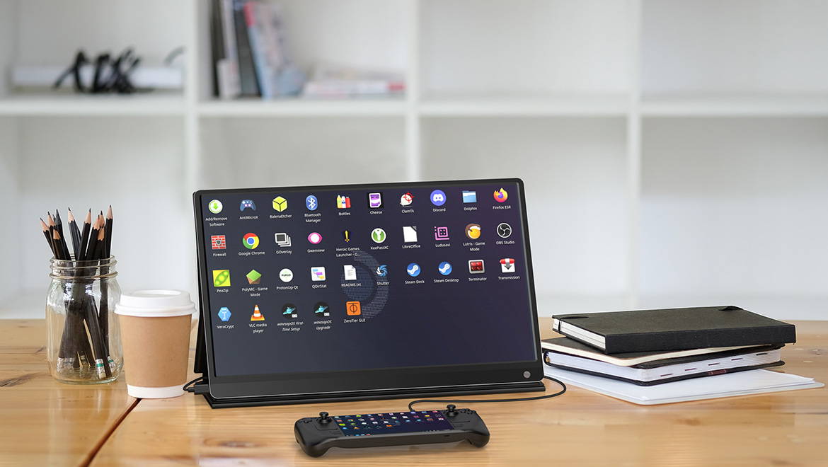 Games Portable Screen Steam Deck External Monitor 120hz 15.6 Inch