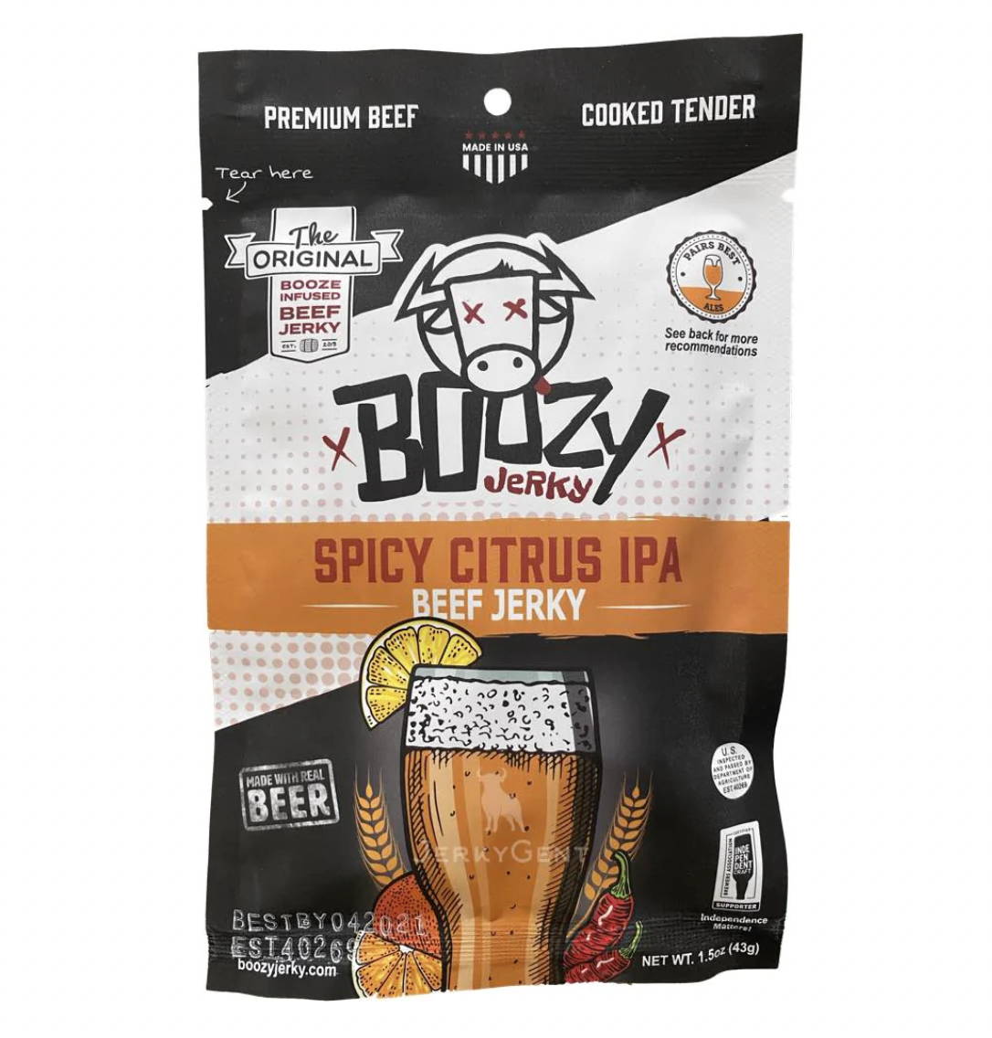 Boozy Spicy Citrus IPA Beef Jerky 