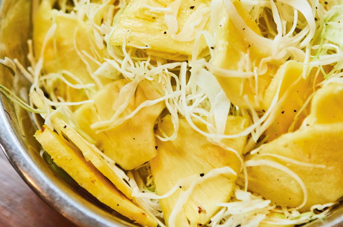 Salade de chou et d’ananas