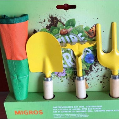 Migros Nature Heroes Werkzeug Set Gelb Frühling