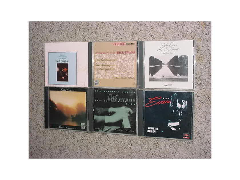 JAZZ Bill Evans cd lot of 6 cd's - blue in green quintessence turn out the stars further coversations with myself Paris concert