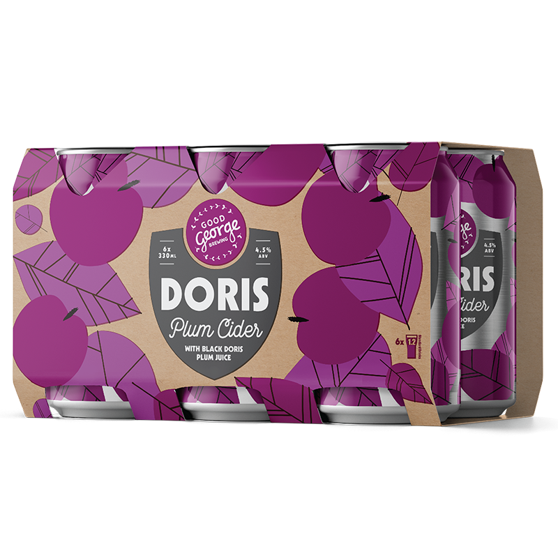 Good George Doris Plum Cider 6 Pack Cans