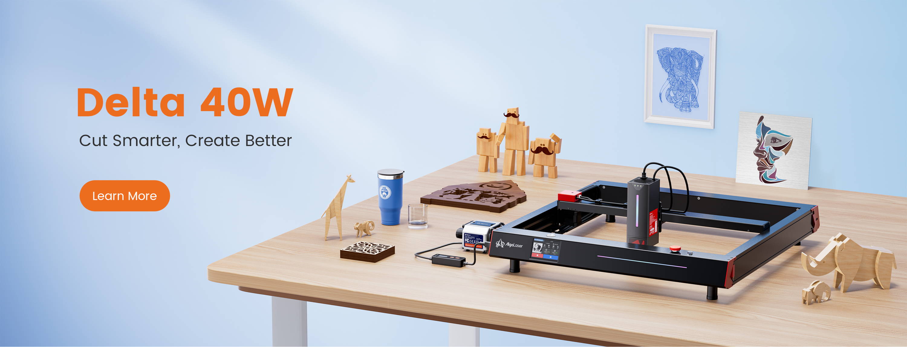 Instant gravírozás és ultragyors vágás az AlgoLaser Delta 40W lézergravírozóval!