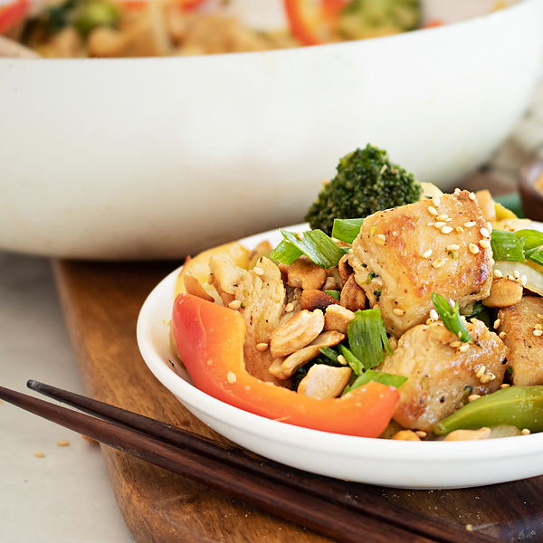 Weeknight Keto Cashew Chicken - Perfect Keto