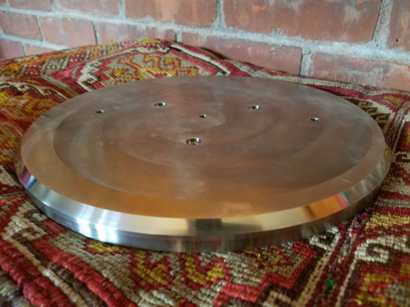 Custom Made Technics SP10 MKII  16.8 pounds stainless steel platter
