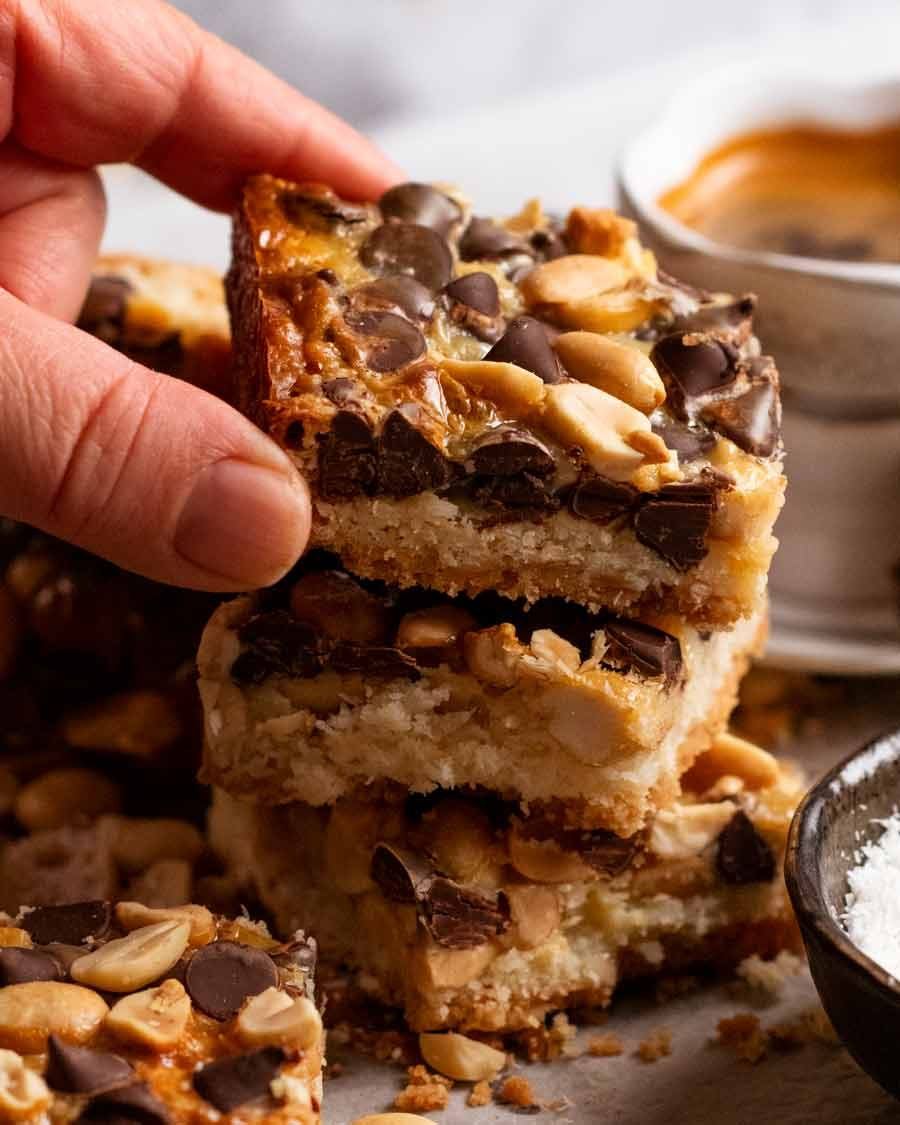 No-bowl Chocolate Nut Bars - RecipeTin Eats