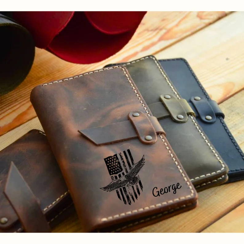 laser engraving Personalized Leather Wallet 01 