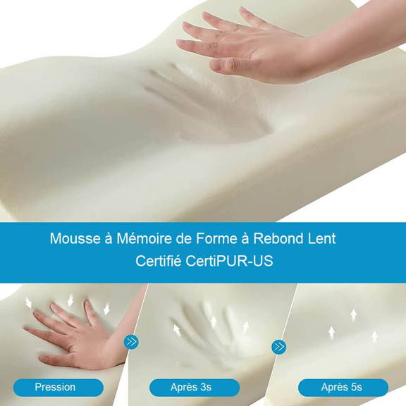 Coussin Cervical, Oreiller Ergonomique, Coussin Memoire de Forme, Oreiller Cervical, Oreiller Cervical Orthopedique, Oreiller Memoire de Forme, Coussin Memoire de Forme, Oreiller Cervical
