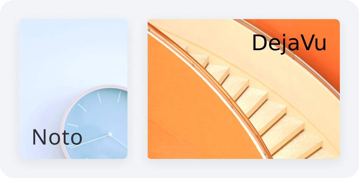 New fonts for text overlays