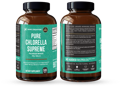 two bottle showing the front and back label of the immune system antioxidant supplement