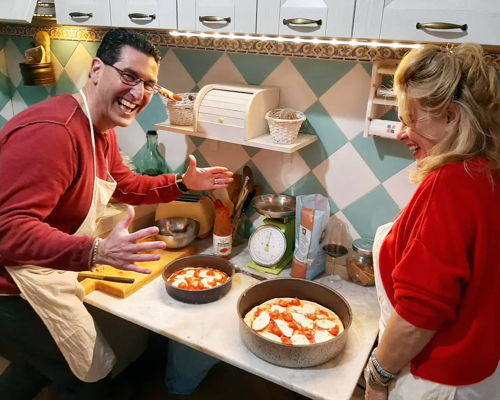 Cooking classes Rome: Happy pizza!