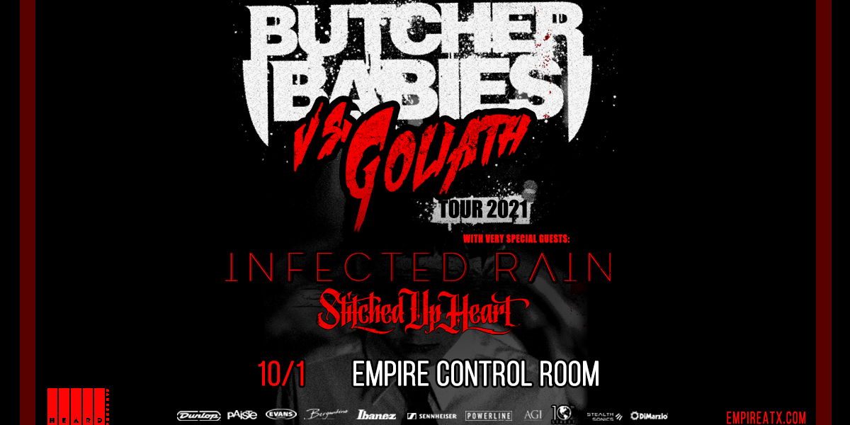 Butcher Babies w/ Infected Rain + Stitched Up Heart at Empire Control Room 10/1 promotional image