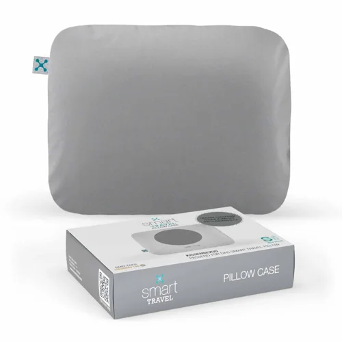 Smart Travel Pillow Case Gris