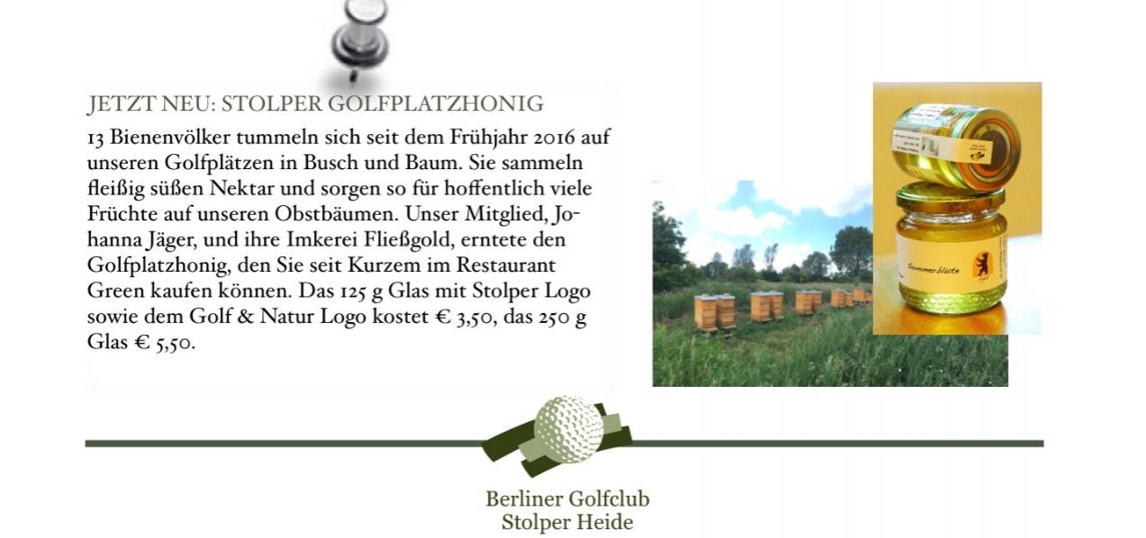 Newsletter des Berliner Golfclub Stolper Heide 
